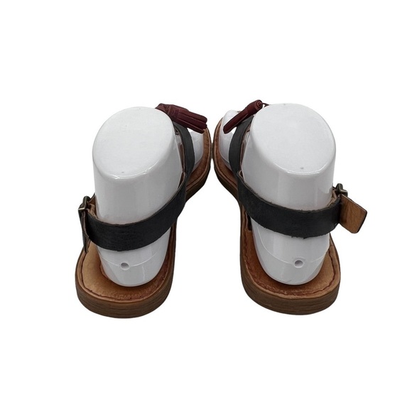 Born St Joe Boho Blue Red Tassel Leather Sandals Size 7 Women's - Picture 8 of 11